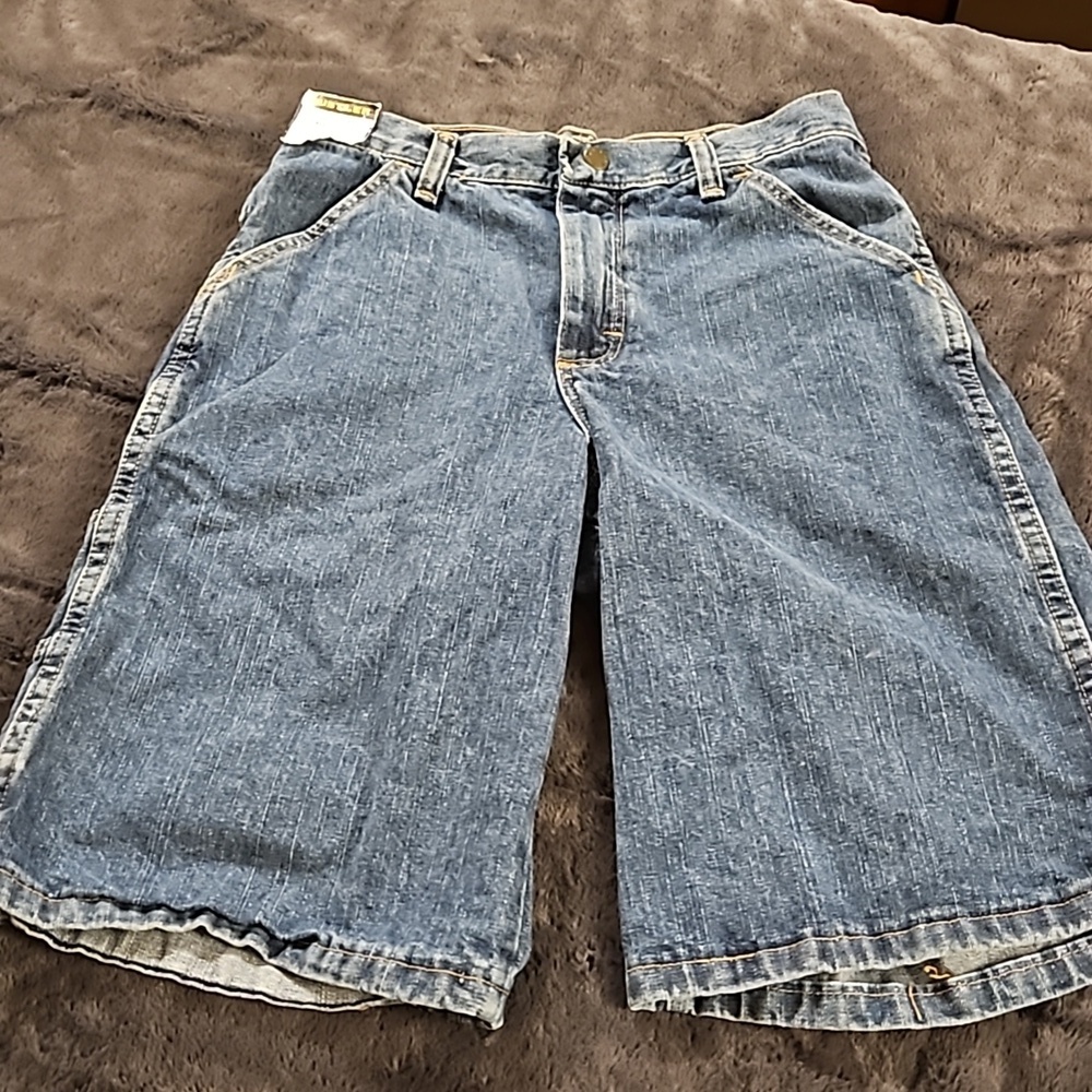 Boys NWT Rustler Denim Utility Shorts Sz.12